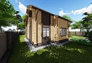 Дом из бруса (200х150) - проект № 1002