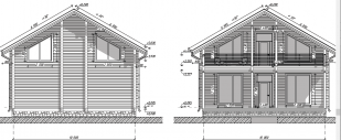 Дом из бруса (200х150) - проект № 1116