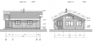 Дом из бруса (200х150) - проект №1252
