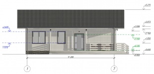 Дом из бруса(200х150)-проект №857