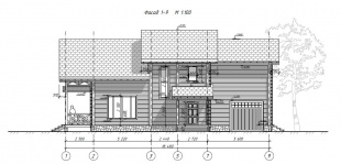 Дом из бруса (200х150) - проект №943